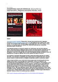 Pdf Paramparca Asklar Kopekler Amores Perros Ask Kanciktir Alejandro Gonzalez Inarritu 2000 Kadir Ucvet Academia Edu