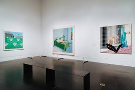 Wooden or metal arches can lead to a rock garden. David Hockney S Life In Painting Spare Exuberant Full The New York Times