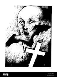 Vampire and cross Stock Photo - Alamy