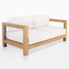 A Bold And Strong Teak Outdoor Loveseat The Ibiza Outdoor Loveseat Has A Wonderful Versatility An Patio Lounge Furniture Outdoor Loveseat Lounge Chair Outdoor