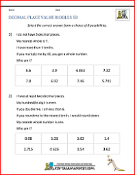 From solving word problems to decimal charts, the decimal place value worksheets for grade 5 offer a wholesome experience to the students leaving them satisfied with practicing the topic. 5th Grade Place Value Worksheets