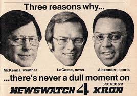 1974 Tv Ads~Jack McKenna~Fred LaCosse~Eddie Alexander~News~KRON~San  Francisco,Ca
