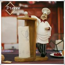Free shipping on orders over $25 shipped by amazon. French Chef Pierre Paper Towel Holder For Cottage Kitchen Decor Or Decorative Bar Countertop Display Stand Wish