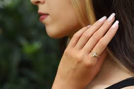 Opal Stone Cross Religious Minimalist Rings * Christian Jewelry Silver Gold  Rose Filled Band * for Mom Mother Wife Best Friend