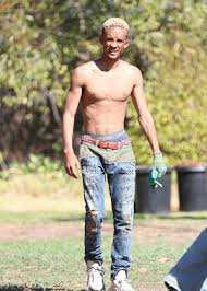 Jaden Smith Wearing Distressed Graffiti Jeans Denimology