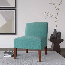 Carson Teal Armless Accent Chair Tealaccentchair Accent Chairs Armless Accent Chair Furniture