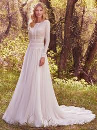 Cool Modest Wedding Dresses Modest Wedding Dress In Aline Shape For Lds Wedding Lace And Chif Wedding Dresses Modest Wedding Dresses Wedding Dress Long Sleeve