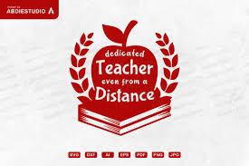 Download Dedicated Teacher From Distance Graphic By Abdie Creative Fabrica PSD Mockup Templates
