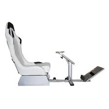 Mofe White Playseat Simulator Steering Wheel Pedal Gear Shift Simulator Racing Seat For Logitech G27 G29 Racing Simulator Racing Seats Cockpit