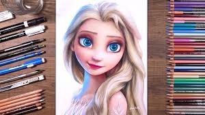 Learn how to draw pencil drawings and sketches step by step drawing tutorials. Drawing Frozen 2 Elsa Drawholic Youtube