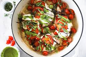 It has an irresistible intense flavor of the indian herbs. Healthy Oven Baked Chicken Caprese The Real Simple Good Life