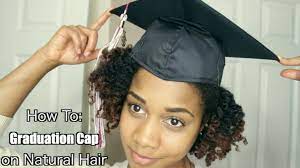 Cute Curly Natural Hairstyle African American Hairstyle Videos Graduation Hairstyles With Cap Natural Hair Styles Graduation Hairstyles