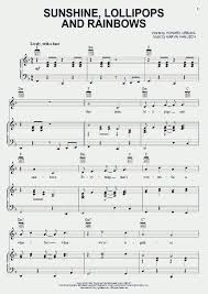 Check spelling or type a new query. Sunshine Lollipops And Rainbows Piano Sheet Music