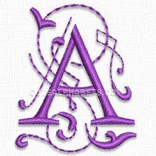 By doing this, you can create colorful banners and signs without having to color in each individual letter. Letter A Cute Alphabets Machine Embroidery Alphabet Machine Embroidery Embroidery Alphabet