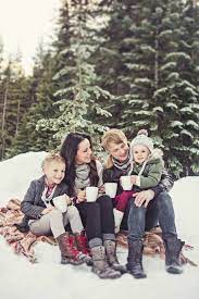 Winter Family Photos Couple Husband Wife Son Daughter Romantic Romance Hot Chocol Winter Family Photography Winter Family Photos Winter Family Pictures Capture their natural joy as they speed down.
