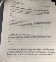 If given frequency of dominant phenotype. Hardy Weinberg Problem Set Hardy Weinberg Problem Set 2 Youtube P2 2pq Q2 1 P Q 1 P Frequency Of The Dominant Allele In