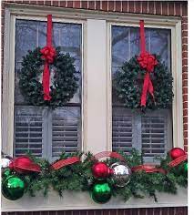 Last year was our first christmas in this home and i grew tired of spending money on various christmas decorations on top of furnishing the new place. Christmas Window Wreath Outside Christmas Decorations Christmas Window Decorations Christmas Decorations Diy Outdoor