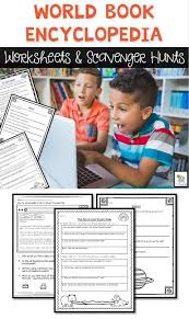 Teach Your Students How To Use The World Book Online Encyclopedia With These Worksheets And Scavenger Hunts Library Activities Library Skills Library Lessons