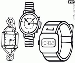 Colora Tre Tipi Di Orologi Da Polso Orologio Orologi Da Polso Disegni