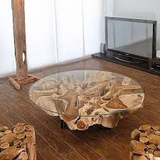 Couchtisch Teak Wurzelholz Wohnzimmertisch Massivholz Naga Glas Couchtisch Teak Wohnzimmertisch Couchtisch