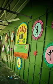 Sports Day Decoration Stage Backdrop Ideas Sports Day Decoration Sports Day Sports Decorations