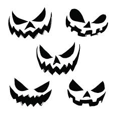 Maybe you would like to learn more about one of these? Vector Illustration Of Scary Halloween Pumpkin Faces Icons On Wh Vector Images