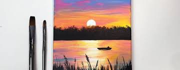 Painting a sunset is a relaxing activity and a great way to practice your skills. Colorful Sunset Easy Sunset Acrylic Painting Tutorial Step By Step Paintingsuppliesstore Com