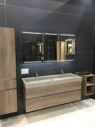 Waschtischkombination Nebraska Eiche In 140x45x50 C M Mit Spiegelschrank Deluxe Passe Badezimmer Unterschrank Holz Spiegelschrank Waschtisch Holz Unterschrank