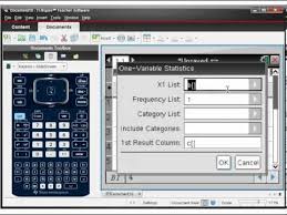 How To Use Ti Nspire To Calculate Mean Standard Deviation Etc Youtube
