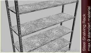 Rack Shelving Metal 3d Model Metal Rack Metal 3d Model Shelving