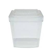 China Factory Square Stackable Plastic Storage Transparent Box