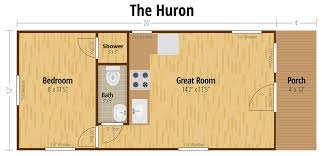 Standard lofted barn building lofts 12' to 20' long have (2) 4' wide lofts & 24' through 40' long get (2) 8' lofts. Tiny Cabin The Huron Chestnut Home Builders Real Estate