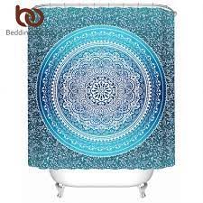 More manufacturers and suppliers of fabric shower curtain. 60 72 Indian Mandala Ethnic Art Lotus Bathroom Fabric Shower Curtain Mat Hooks Shower Curtains Home Garden Worldenergy Ae