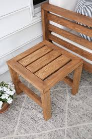 A quick and fairly simple build means you can build it, paint and start enjoying it this weekend! Diy Outdoor Side Table Angela Marie Made