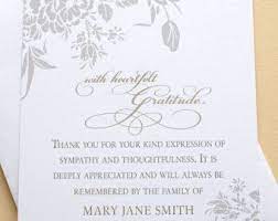 English Or Spanish Funeral Thank You Sympathy Cards With A Etsy Funeral Thank You Cards Funeral Thank You Sympathy Thank You Cards