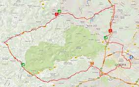 Naprej gre pot skozi dobrovo in horjul do vrzdenca. Prihaja Maraton Franja Obcina Ljubljana Mojaobcina Si