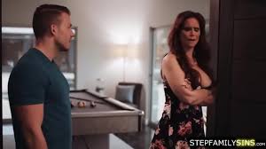 Stepmom Syren De Mer is having an affair with her stepson.The dude is  caressing the redhead milfs big tits,licking her pussy and fucks her hard -  XNXX.COM