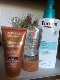 Best Summer Moisture Glow I Use 5 Or 6 Pumps Of Eucerin 6 Or 7 Drops Of Baby Oil Gel And A Little Sublim Tanning Skin Care Lotion For Dry Skin Baby Oil Gel