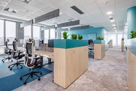 Flexible Workspaces Emerge In The New T Mobile Hq In Prague In 2020 Corporate Office Design Office Interior Design Office Space Design