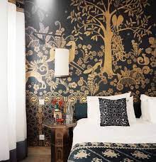 Particules de jolies couleurs fonces avec un tour de lit le point central de style faites votre pice en carreaux. Epingle Sur Chambre