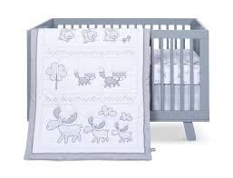 The dust ruffle has a 15.5 drop, and the sheet is designed to fit a standard size 28 x 52 crib mattress. Aztec Forest Crib Bedding Hom Furniture