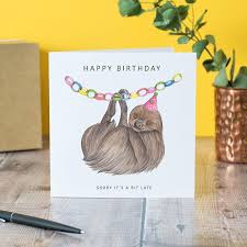 Maybe you would like to learn more about one of these? Funny Sloth Birthday Card Sloth Cheesy Birthday Card Cute Birthday Card