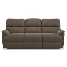 Two seater recliner sofa, mink brown faux suede fabric. La Z Boy Sofas Trouper Reclining Sofa Mink Reclining From Gordon S Furniture