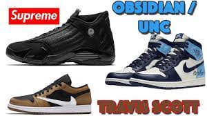 This travis scott x air jordan 1 low comes dressed in a similar color blocking as the air jordan 1 obsidian released back in august 2019. Supreme Air Jordan 14 Travis Scott Jordan 1 Low Jordan 1 Obsidian Unc Air Jordans Jordan 1 Low Jordan 14
