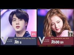 Bts S Jin And Blackpink S Jisoo Voted 1 On Best Visual Kpop Idol 2019 Kpop Idol Kpop Bts Jin