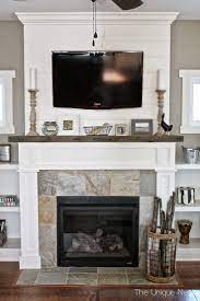 We bought a beautiful hand hewn beam from an old barn to use as our mantle, once that's installed… Pin By Lynda M On Home Fireplace Built Ins Shiplap Fireplace With Built Ins Home Fireplace