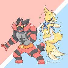 Incineroar Shiny Floatzel Oc Pokemon Fanart Pokemon Incineroar Pokemon Shiny Pokemon