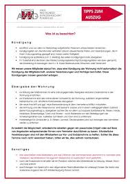 Vorlagen und muster für die wohnungskündigung. Tipps Zum Auszug