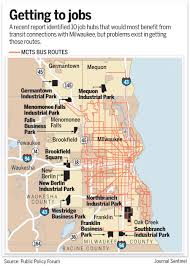 Milwaukee S Transit Jobs Mismatch State Smart Transportation Initiative Uw Madison