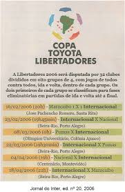 Maybe you would like to learn more about one of these? Libertadores 2006 Memoria Do Inter